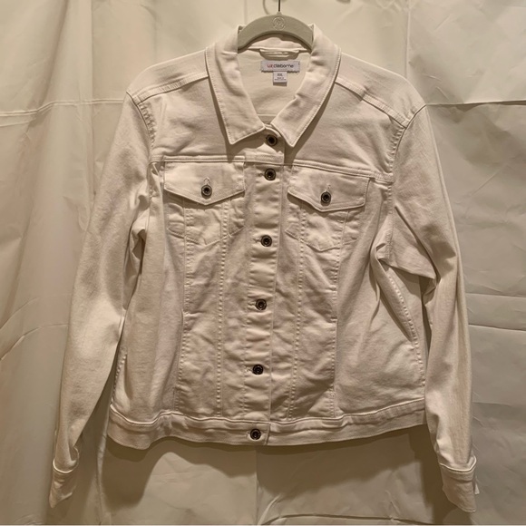Liz Claiborne Jackets & Blazers - Liz Claiborne Women’s White Jean Jacket